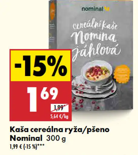 Nominal cereálna kaša ryža/pšeno