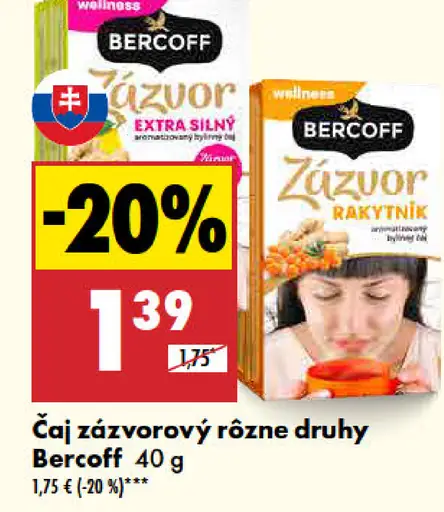 Čaj zázvorový rôzne druhy