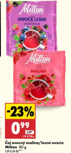 Čaj ovocný malina/lesné ovocie