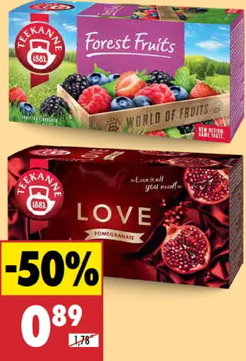 Čaj ovocný rôzne druhy