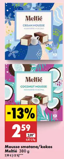 Meltie Mousse smotana/kokos