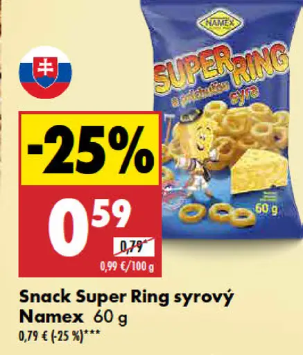 Namex snack Super ring syrový