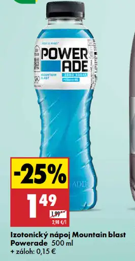 Powerade Izotonický nápoj Mountain blast