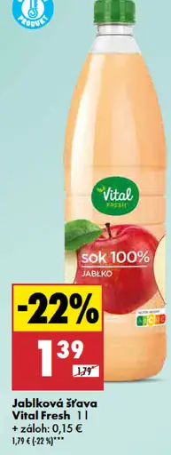 Vital Fresh Jablková šťava
