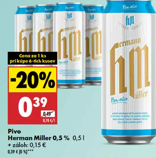 Herman Miller Pivo 0,5 %