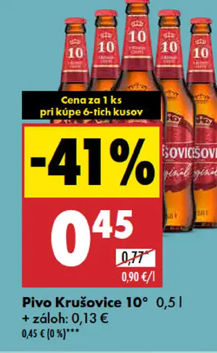 Krušovice Pivo 10°