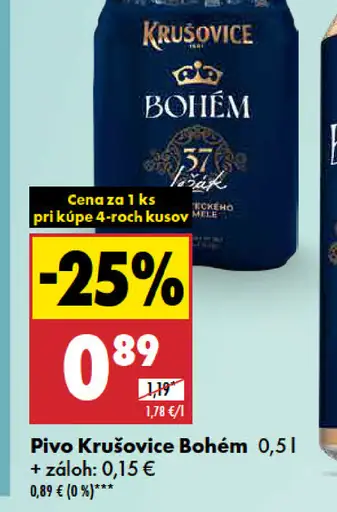 Krušovice Bohem Pivo