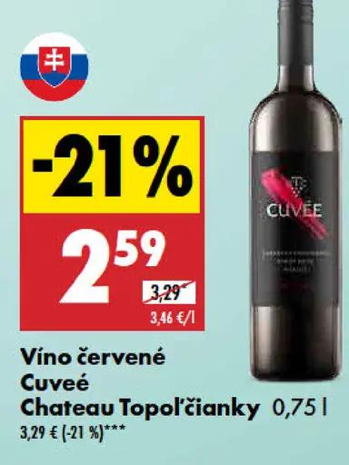 Chateau Topoľčianky Vino červené Cuvée