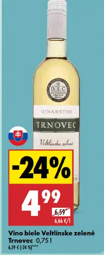 Trnovec Vino biele Veltlínske zelené