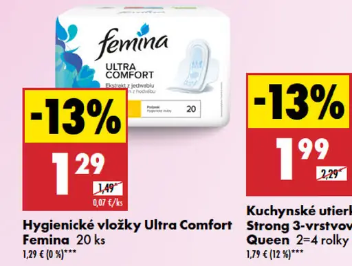 Femina Ultra Comfort Hygienické vložky