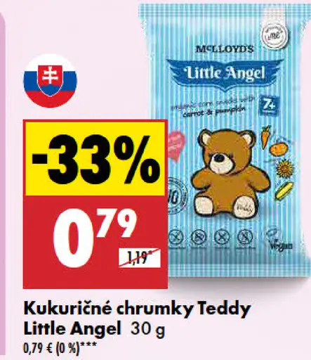 Kukuričné chrumky Teddy Little Angel