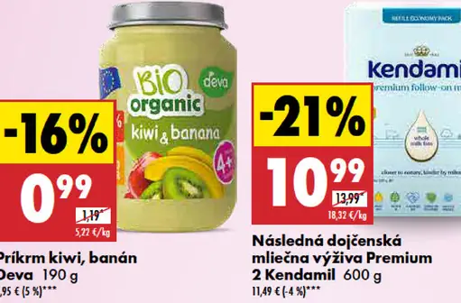 Deva Príkrm kiwi, banán