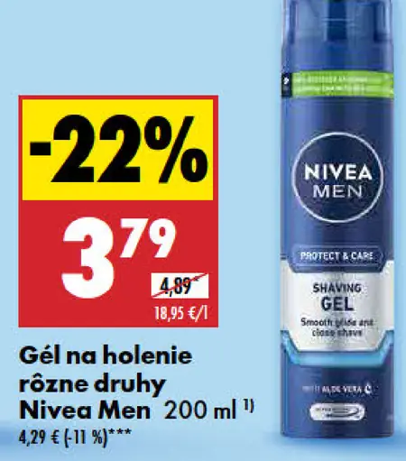 Nivea Men Gél na holenie