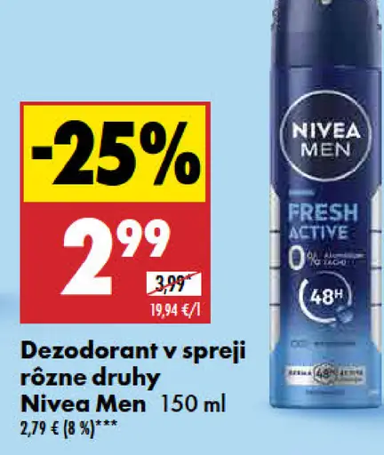 Nivea Men Dezodorant v spreji