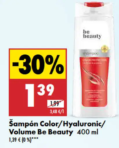 Be Beauty Šampón Color/Hyaluronic/Volume