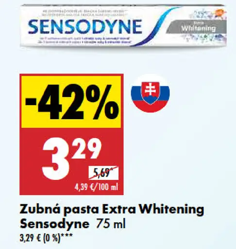 Sensodyne Zubná Pasta Extra Whitening