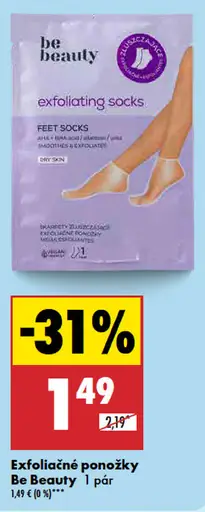 Be Beauty Exfoliačné ponožky