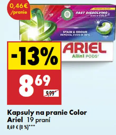 Ariel Allin1 PODS kapsuly na pranie Color