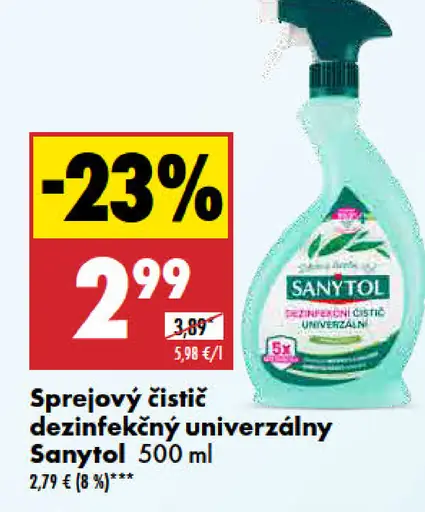 Sanytol Univerzálny dezinfekčný čistiaci prostriedok