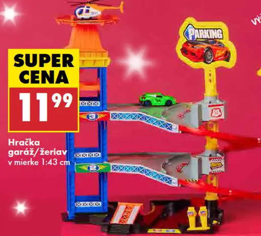 Hračka garáž/žeriav
