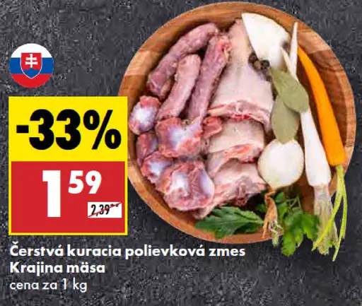 Krajina mäsa Čerstvá kuracia polievková zmes