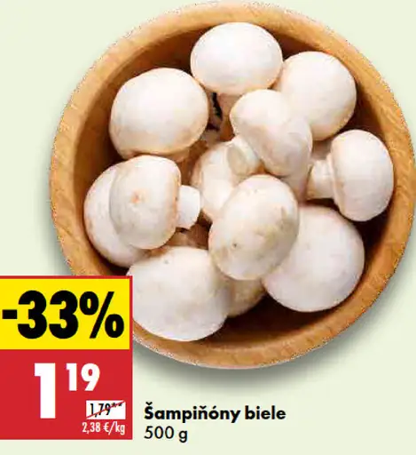 Šampiňóny biele