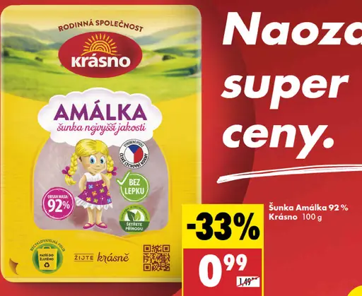 Krásno Šunka Amálka 92%