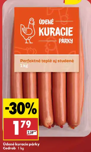 Cedrob Údené kuracie párky