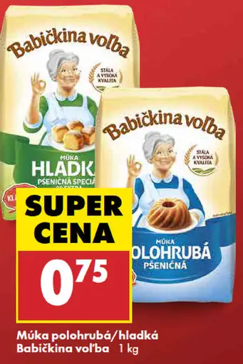 Babičkina voľba Múka polohrubá/hladká