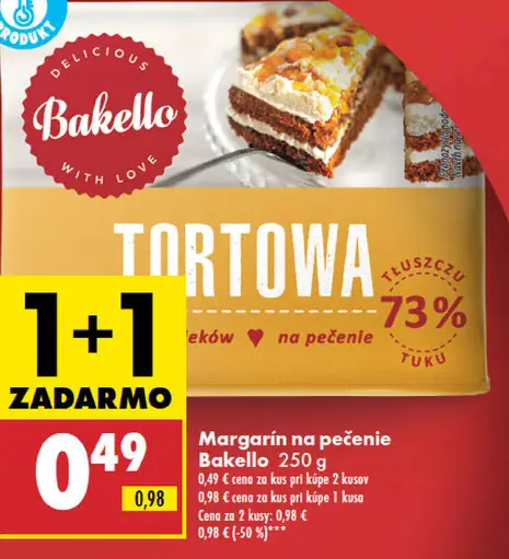 Bakello Margarín na pečenie