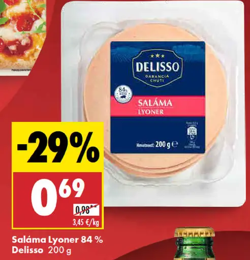 Saláma Lyoner 84% Delisso