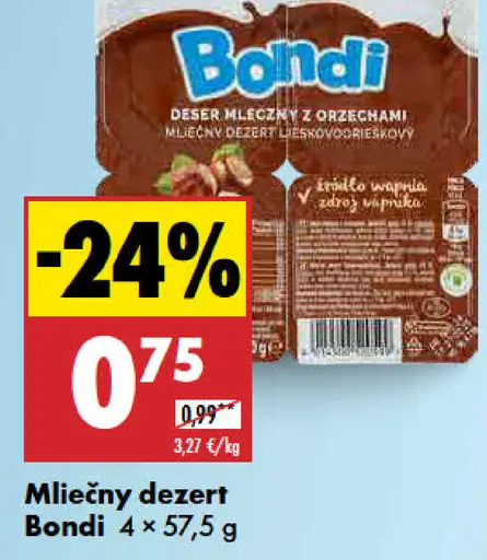 Bondi Mliečny dezert