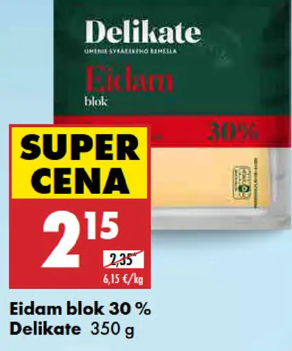 Delikate Eidam blok 30 %