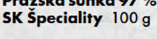 Pražská šunka 97% SK Špeciality