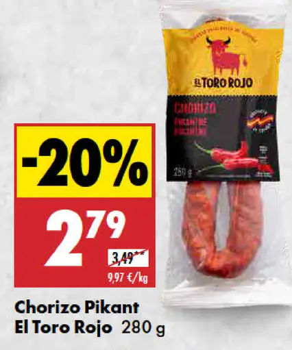 El Toro Rojo Chorizo Pikant