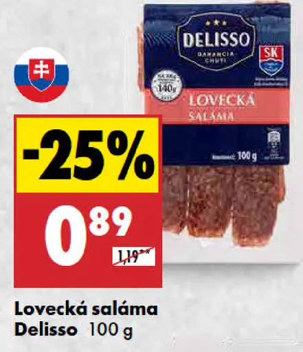 Delisso Lovecká saláma