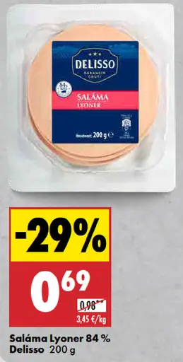 Saláma Lyoner 84% Delisso