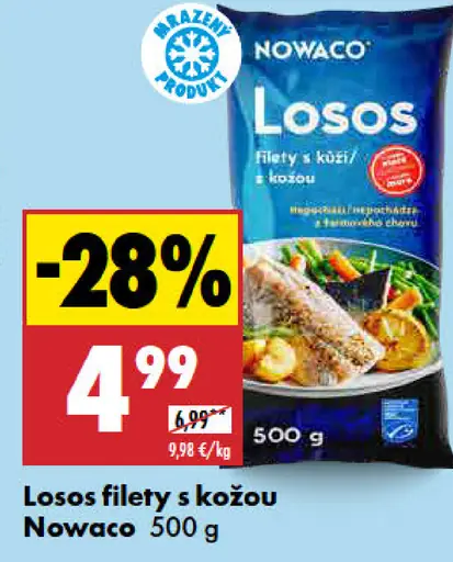 Nowaco Losos filety s kožou
