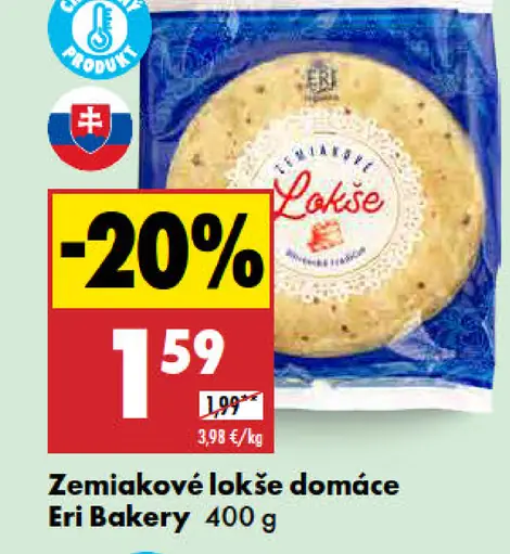 Eri bakery Zemiakové lokše domáce