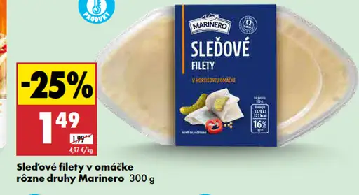 Marinero Sleďové filety v omáčke