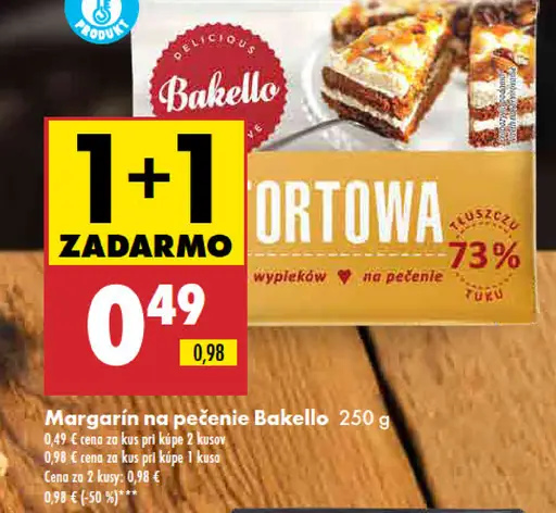 Bakello Margarín na pečenie