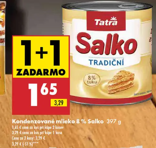 Tatra Kondenzované mlieko 8%