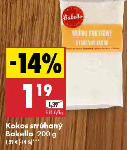 Bakello Kokos strúhaný