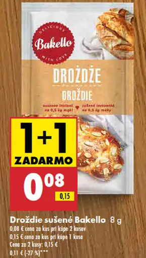 Bakello Droždie sušené