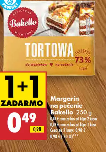 Bakello Margarín na pečenie