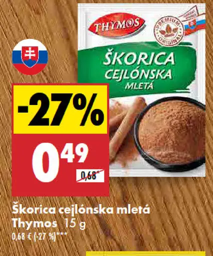 Thymos Škorica cejlónska mletá