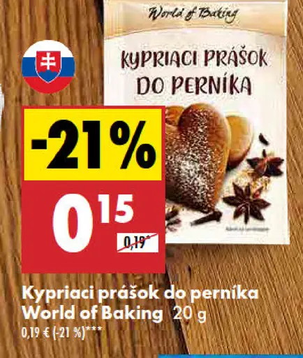 World of Baking Kypriaci prášok do perníka
