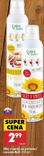 Belli olej v spreji na pečenie/varenie