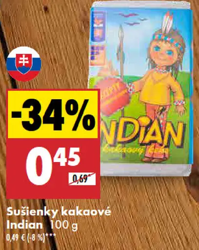 Indián Sušienky kakaové