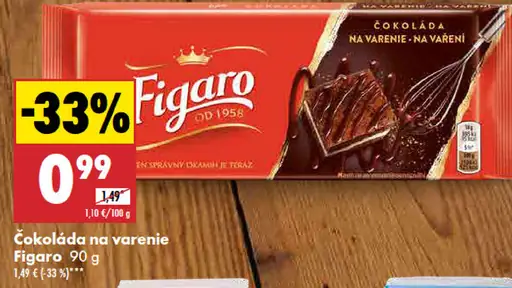 Figaro Čokoláda na varenie
